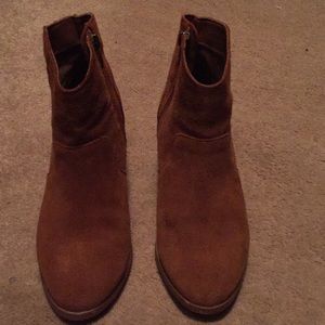 Urban outfitters suede ankle bootie